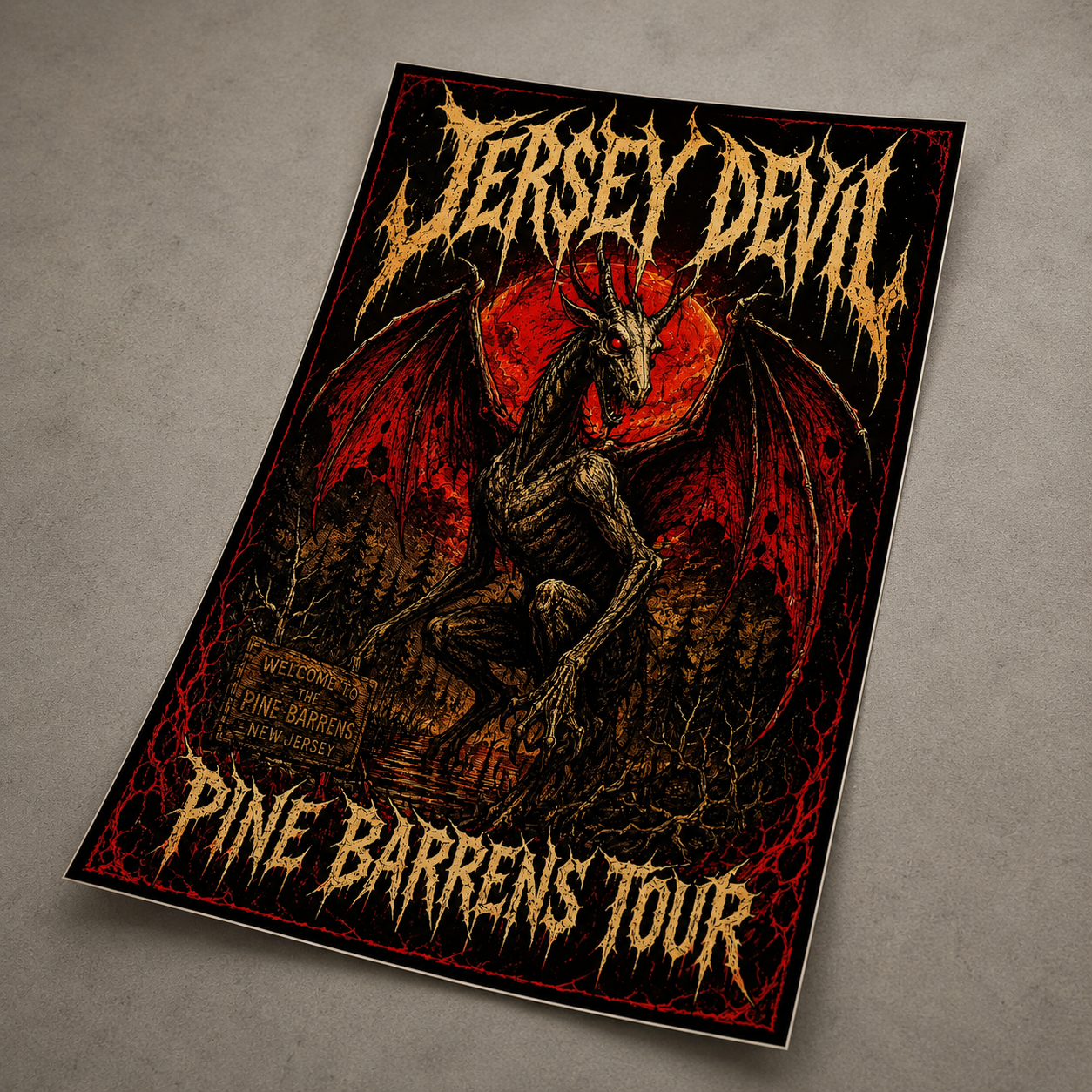 Jersey Devil Pine Barrens Tour Print - True Jersey