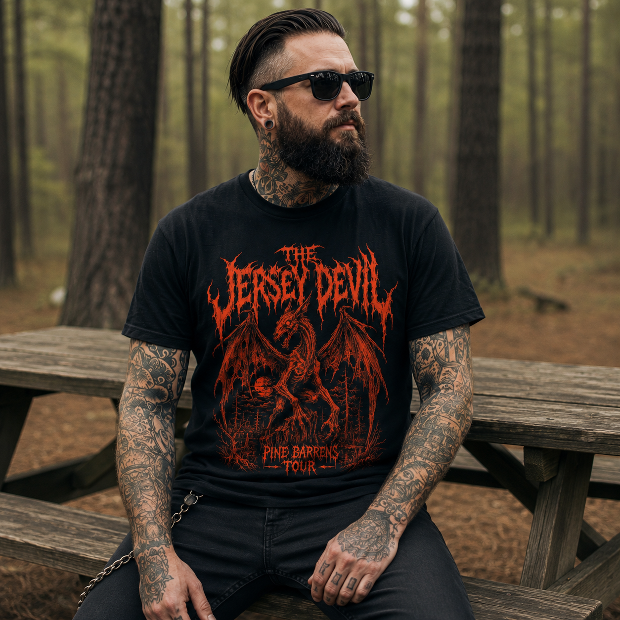 Jersey Devil Pine Barrens Tour T-Shirt - True Jersey