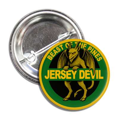 Jersey Devil Highway Sign Button - True Jersey