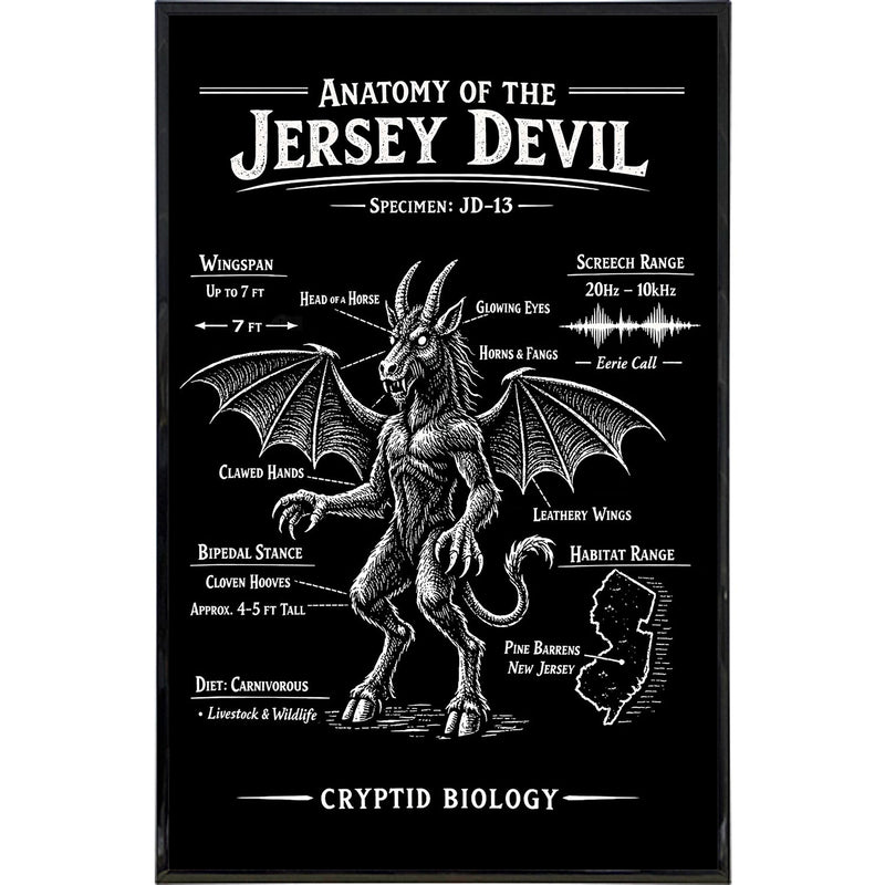 Anatomy of the Jersey Devil Print - True Jersey