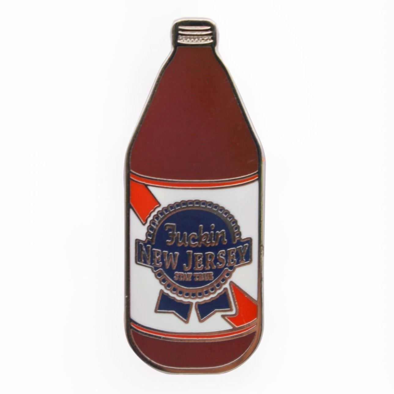 Blue Ribbon Enamel Pin - Shady Front