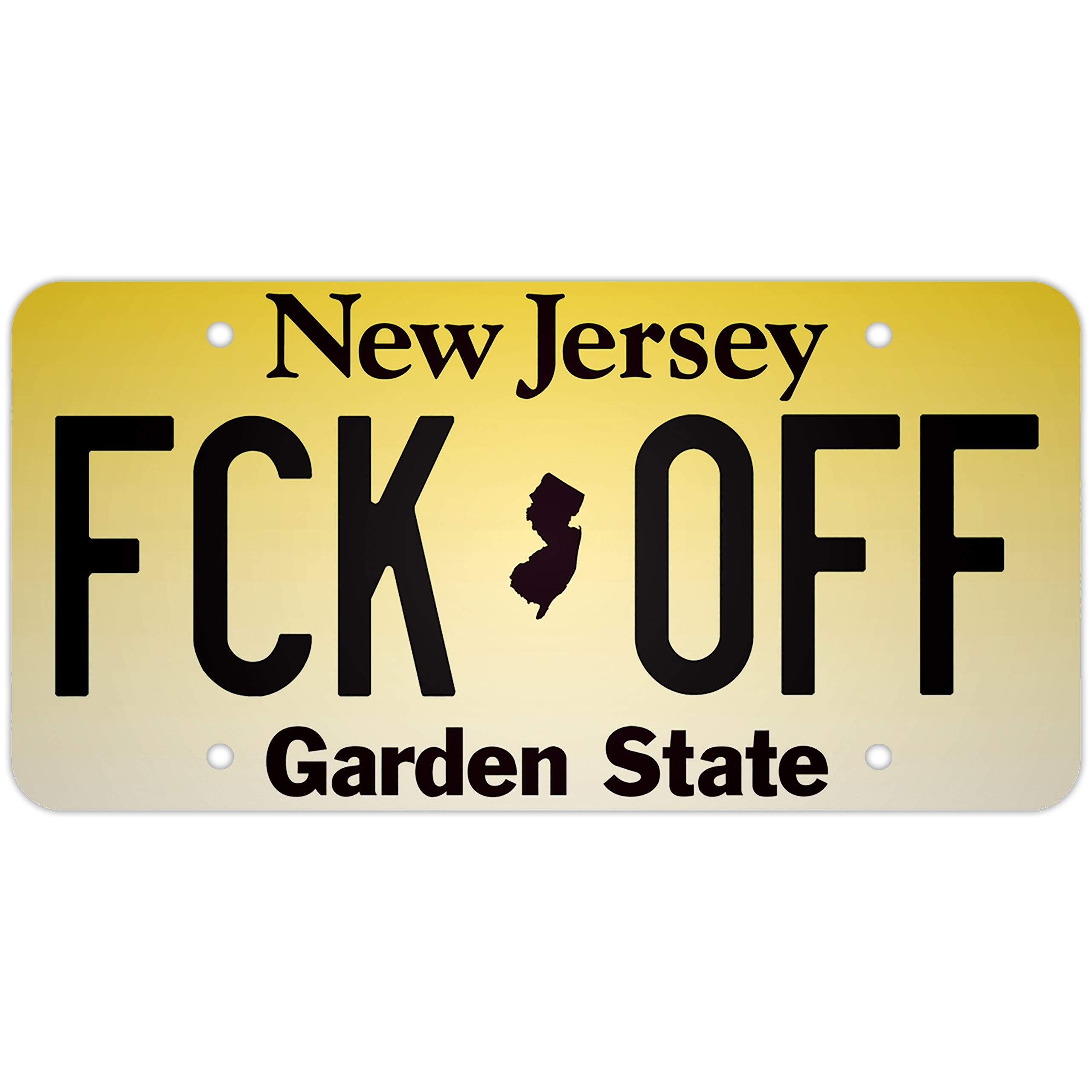 "FCK OFF" Decorative  License Plate - True Jersey