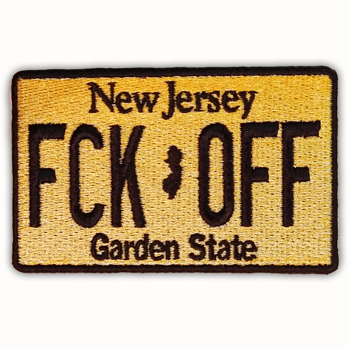 "FCK OFF" License Plate Patch - Shady Front