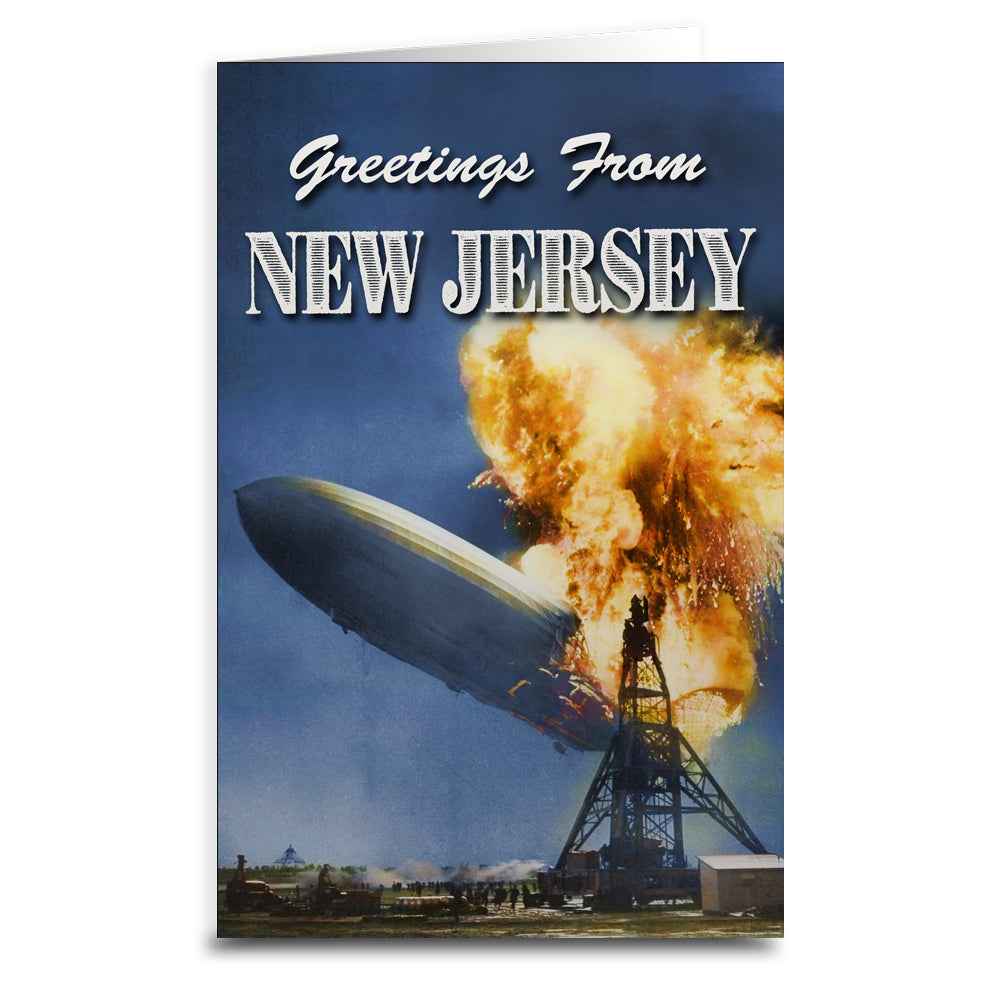Greetings from New Jersey "Hindenburg" Greeting Card