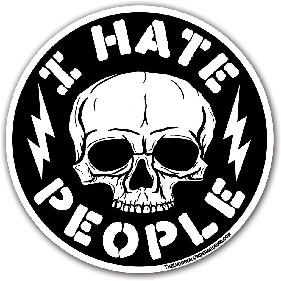I Hate People Car Magnet - True Jersey