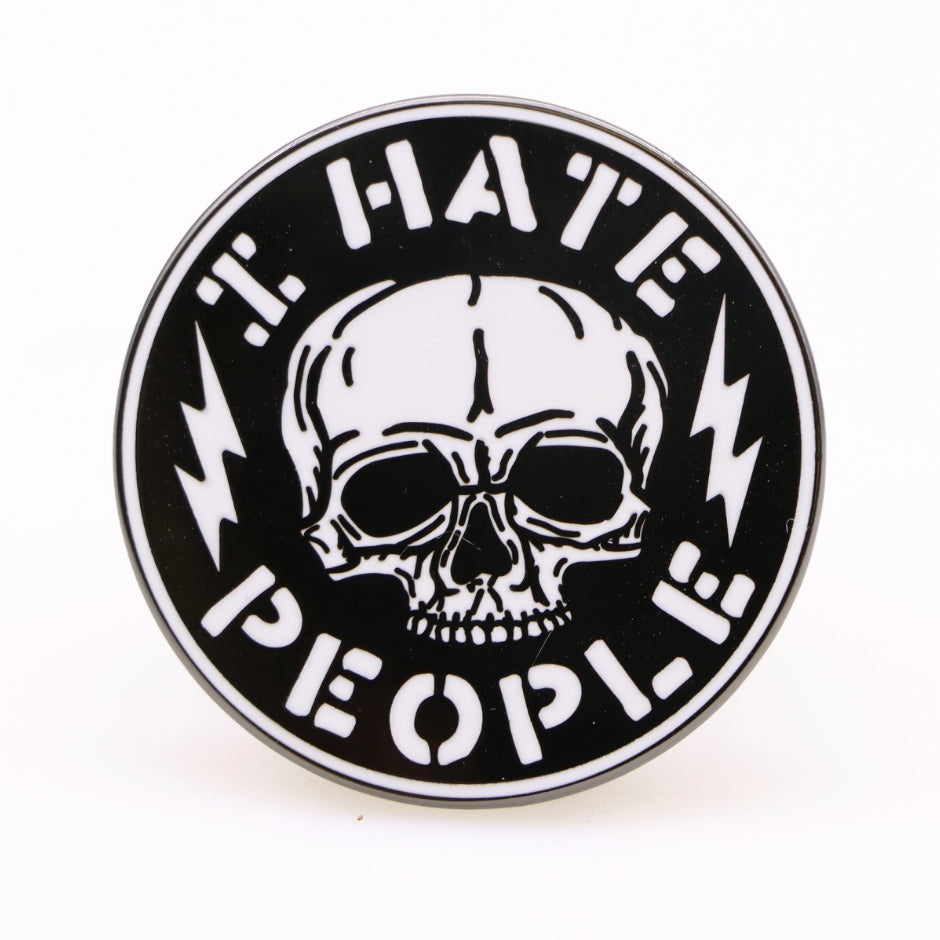 I Hate People Enamel Pin - True Jersey