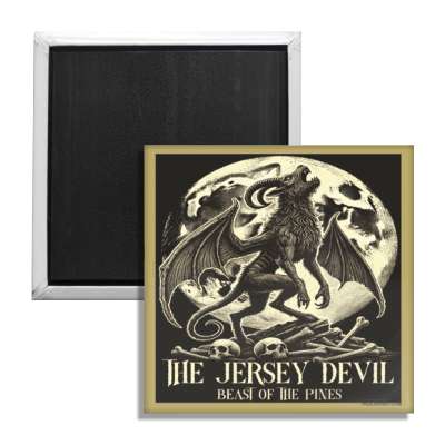 Jersey Devil Beast of the Pines Fridge Magnet - True Jersey