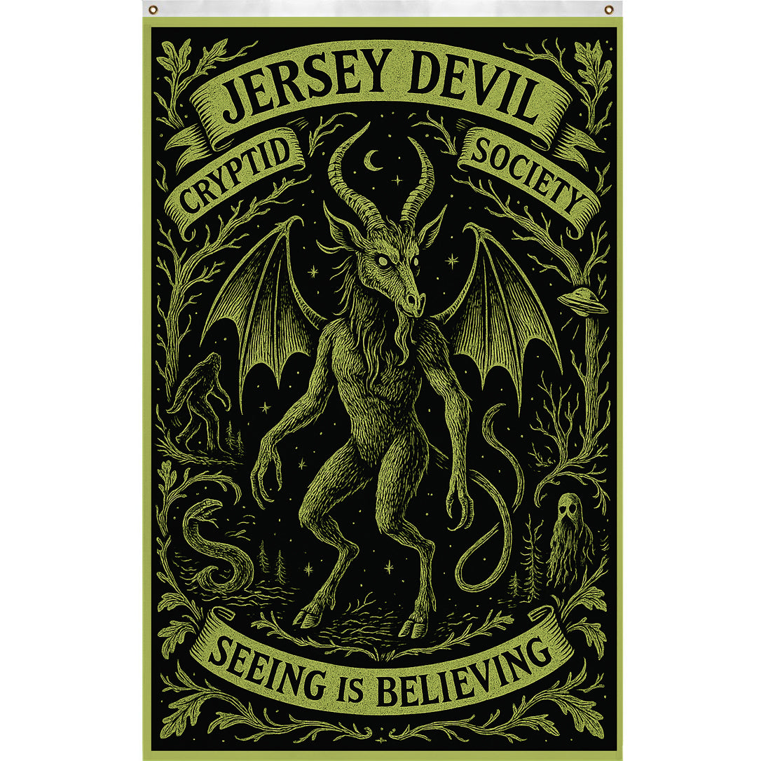 Jersey Devil Cryptid Society Flag - True Jersey