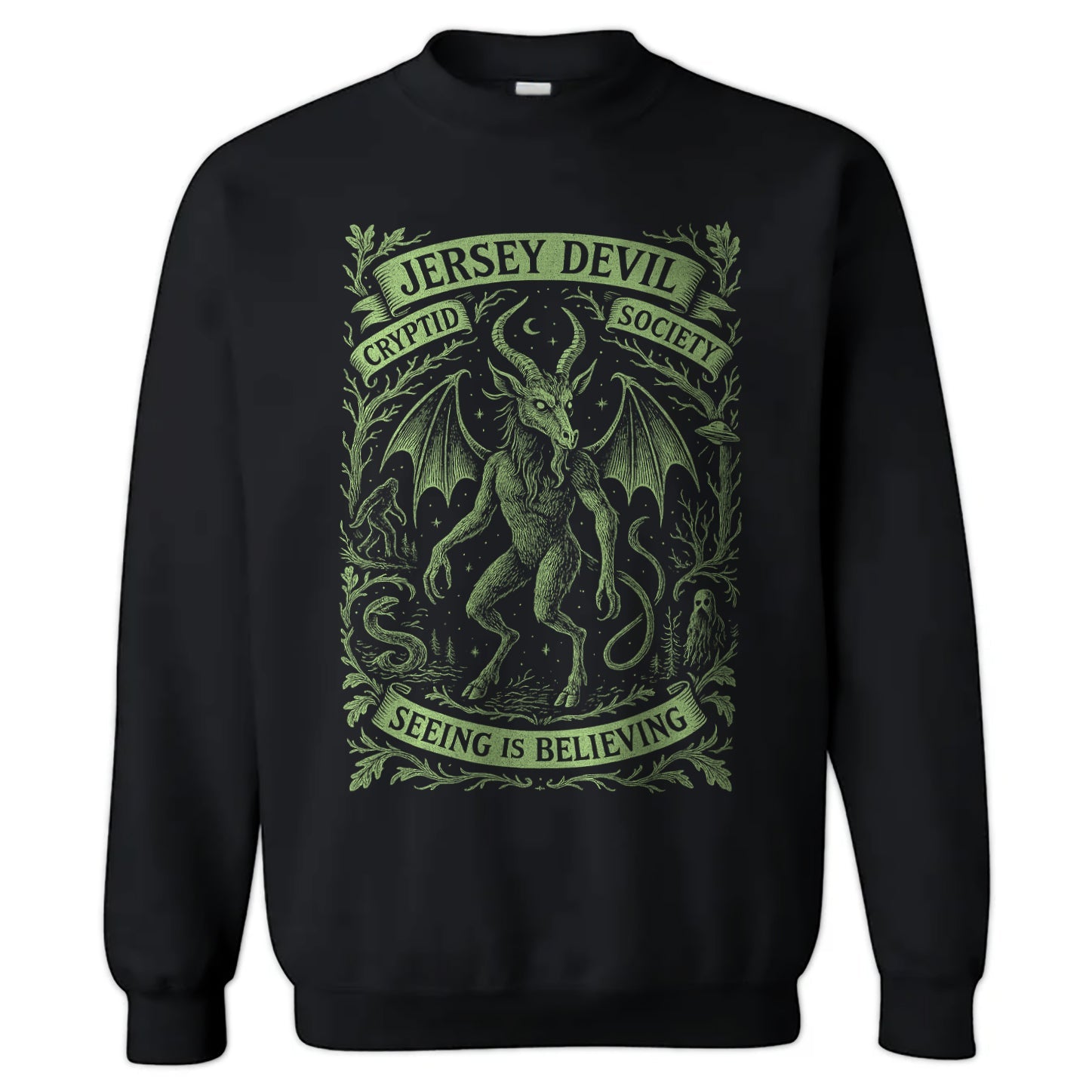 Jersey Devil Cryptid Society Crewneck Sweatshirt - True Jersey