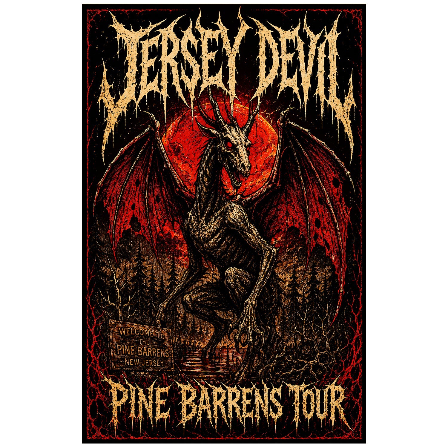 Jersey Devil Pine Barrens Tour Print