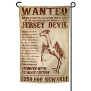 Jersey Devil Wanted Poster Garden Flag - True Jersey