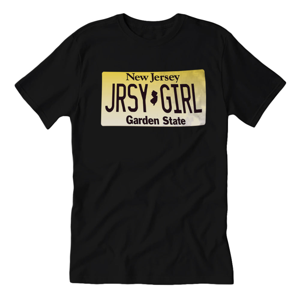 Jersey Girl License Plate T-Shirt - True Jersey