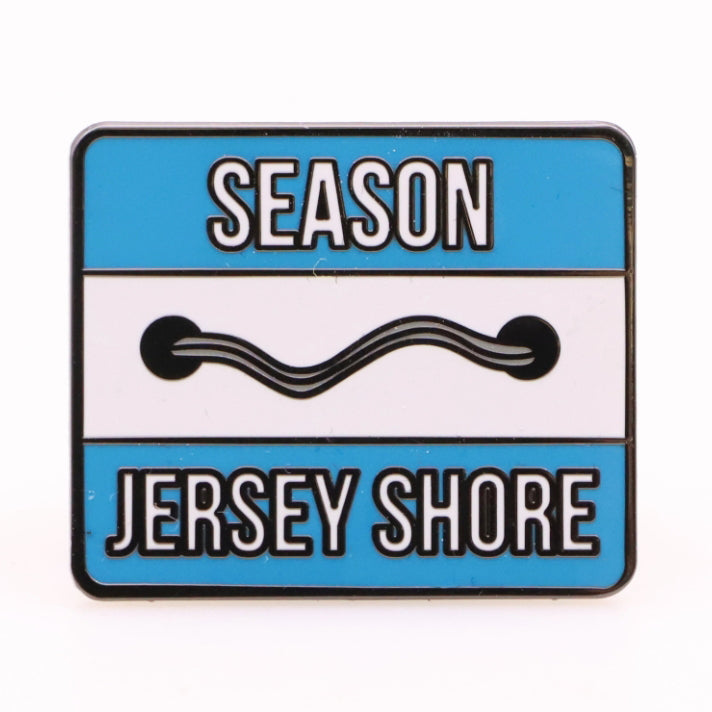 Jersey Shore Season Beach Badge Enamel Pin - Shady Front