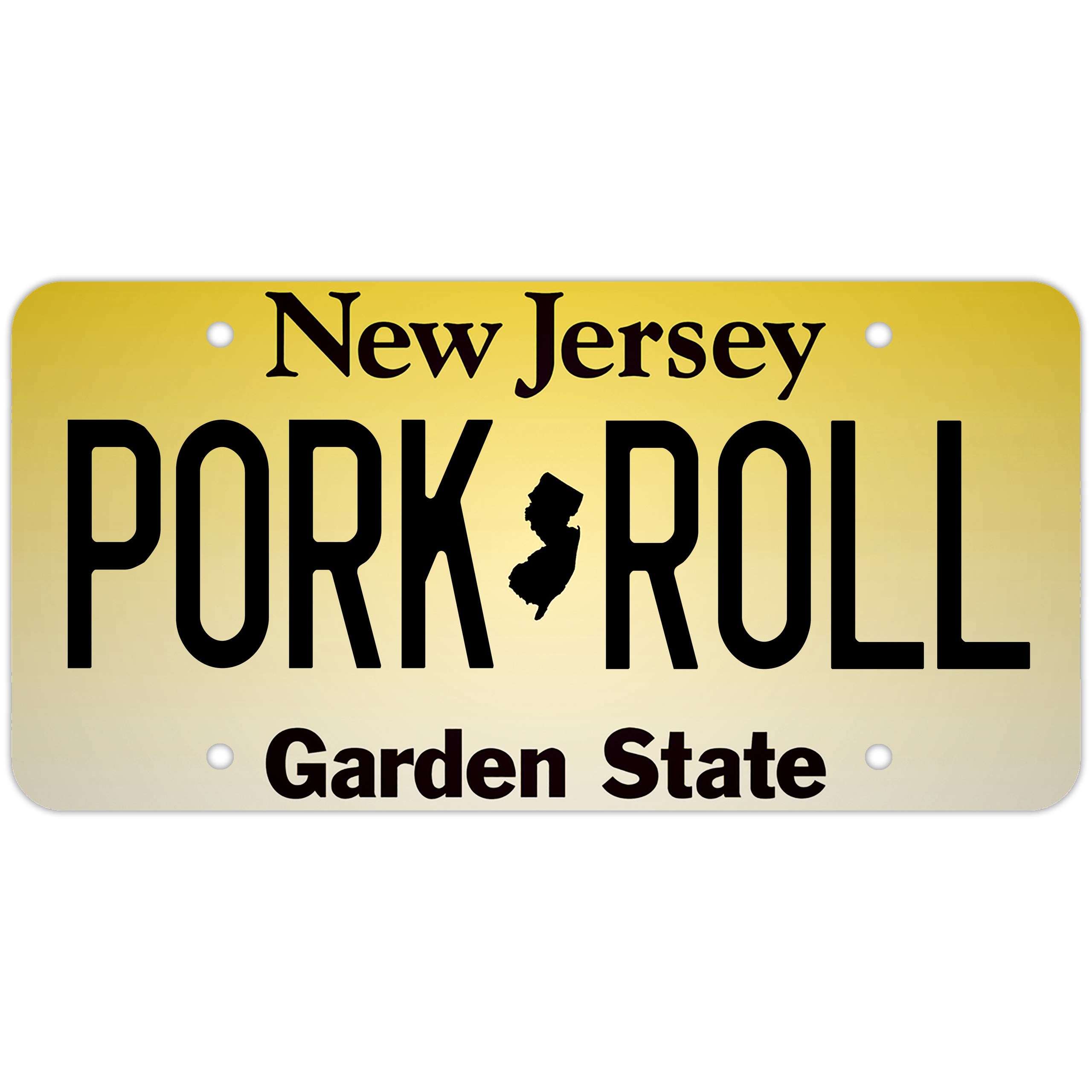 Pork Roll Decorative License Plate - True Jersey