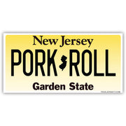 Pork Roll License Plate Sticker - Shady Front