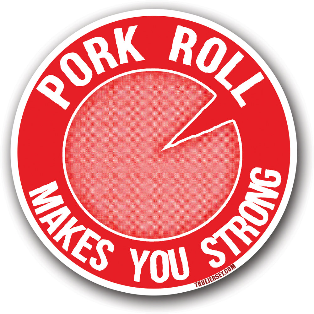 Pork Roll Makes You Strong Car Magnet - Shady Front