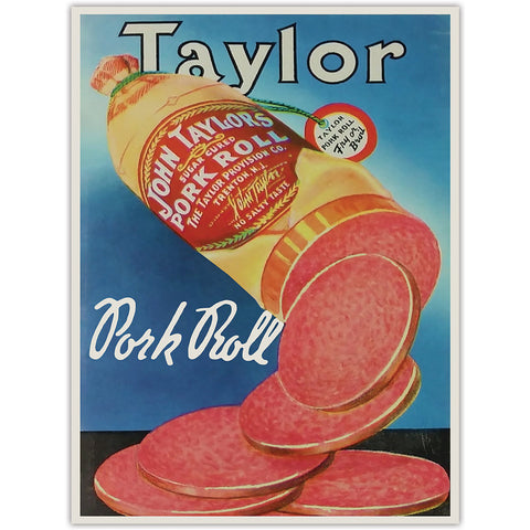 Vintage Taylor Pork Roll Sticker - True Jersey