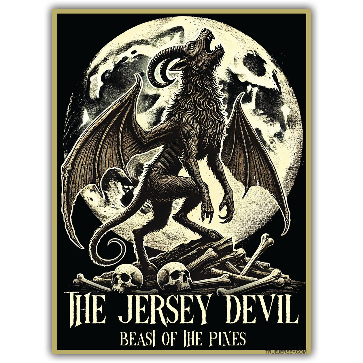 Jersey Devil Beast of the Pines Sticker - True Jersey