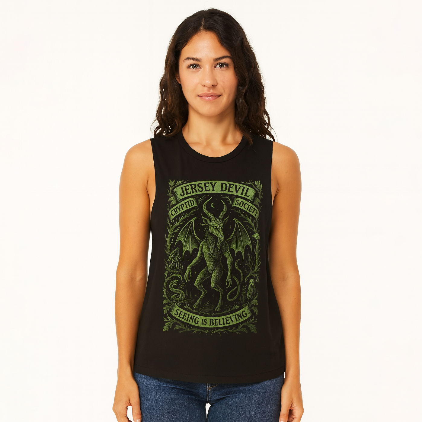 Jersey Devil Cryptid Society Girls Tank - True Jersey