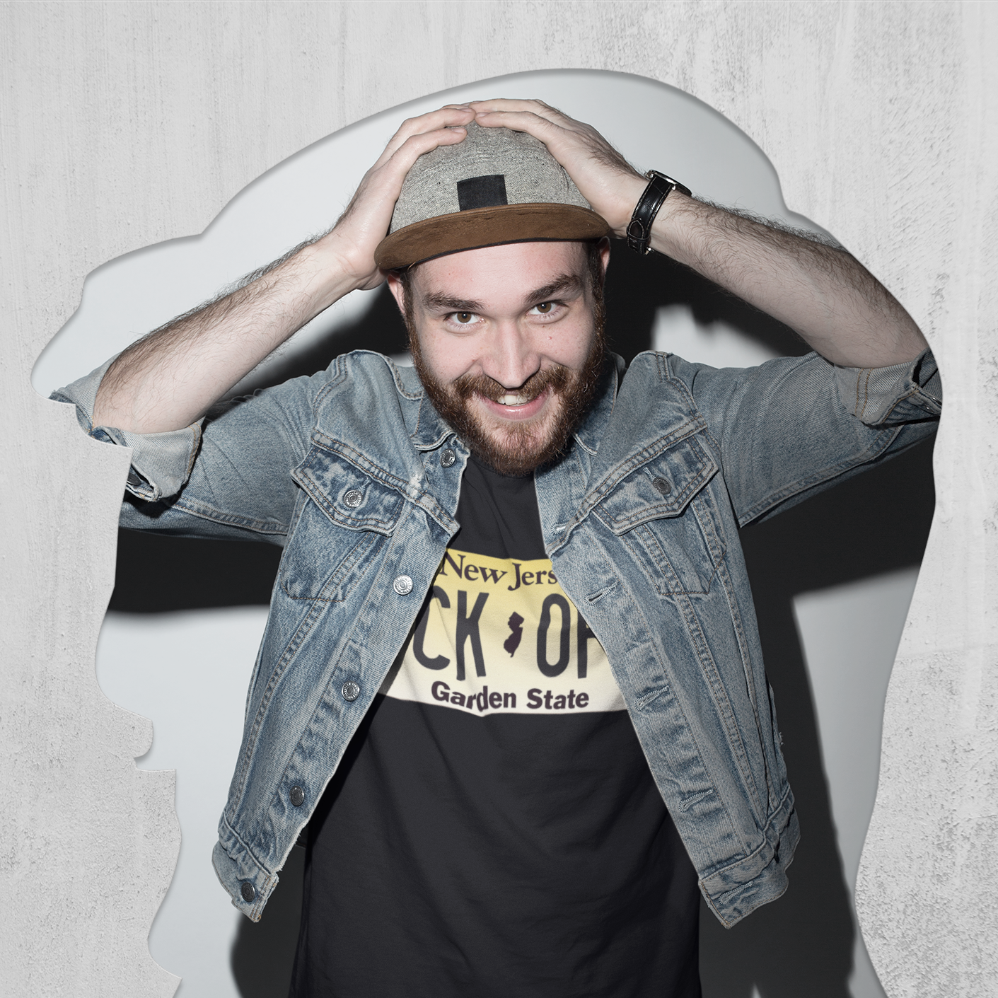 License Plate "FCK-OFF" T-Shirt - Shady Front