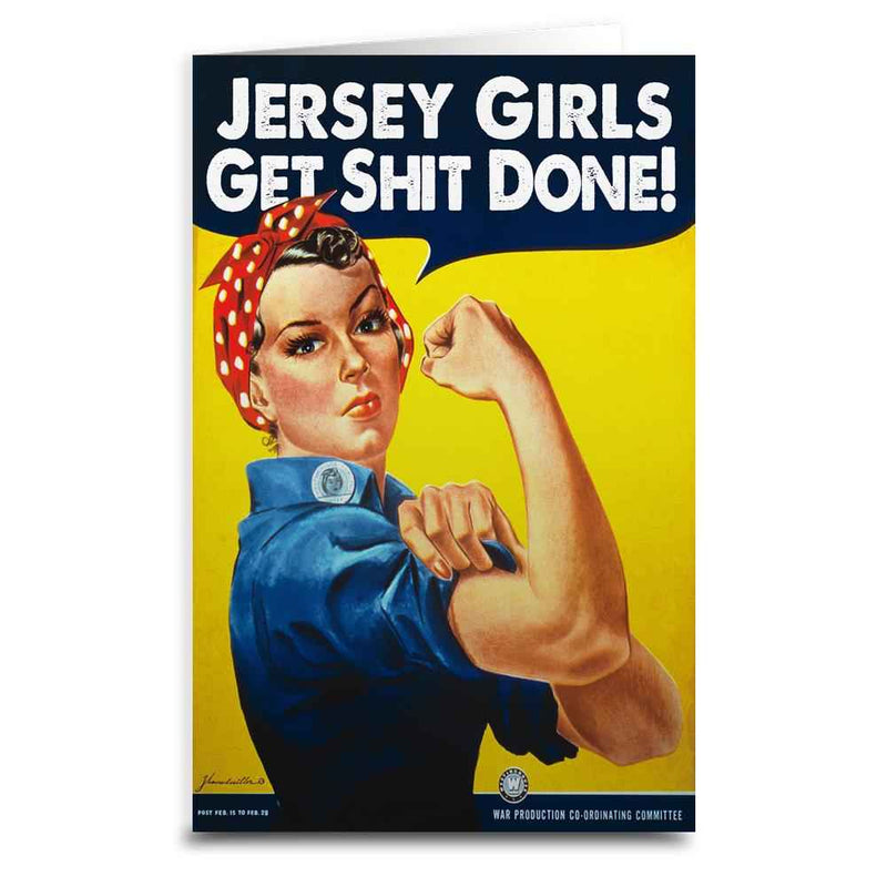Jersey Girls Get S--t Done Greeting Card - True Jersey