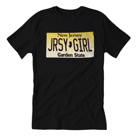 Jersey Girl License Plate T-Shirt - True Jersey