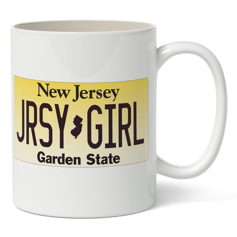 License Plate "Jersey Girl" Mug
