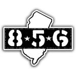 Area Code 856 Sticker - True Jersey