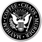 Coffee Chaos Murder Mayhem Sticker - The Original Underground